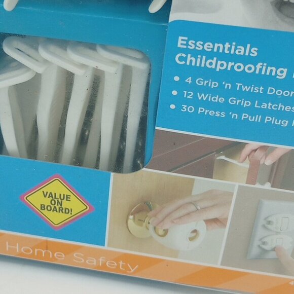 Safety Outlet Cover Cord Shortener & Essentials Childproofing Kit Baby Toddler - Picture 8 of 13
